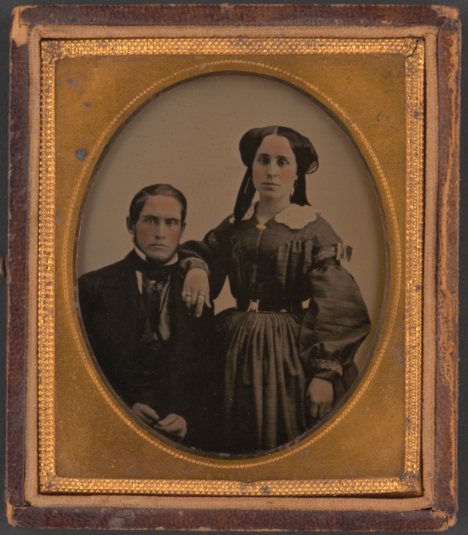 Collection of scanned images of ambrotype